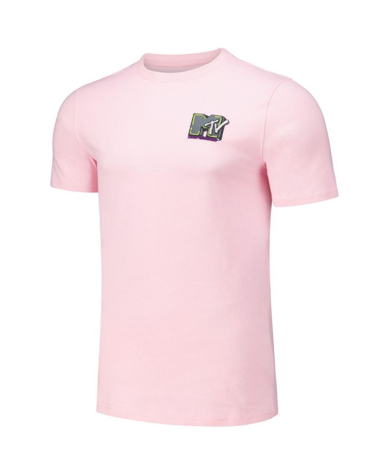 Men's Pink MTV Zombie Regular Fit T-Shirt