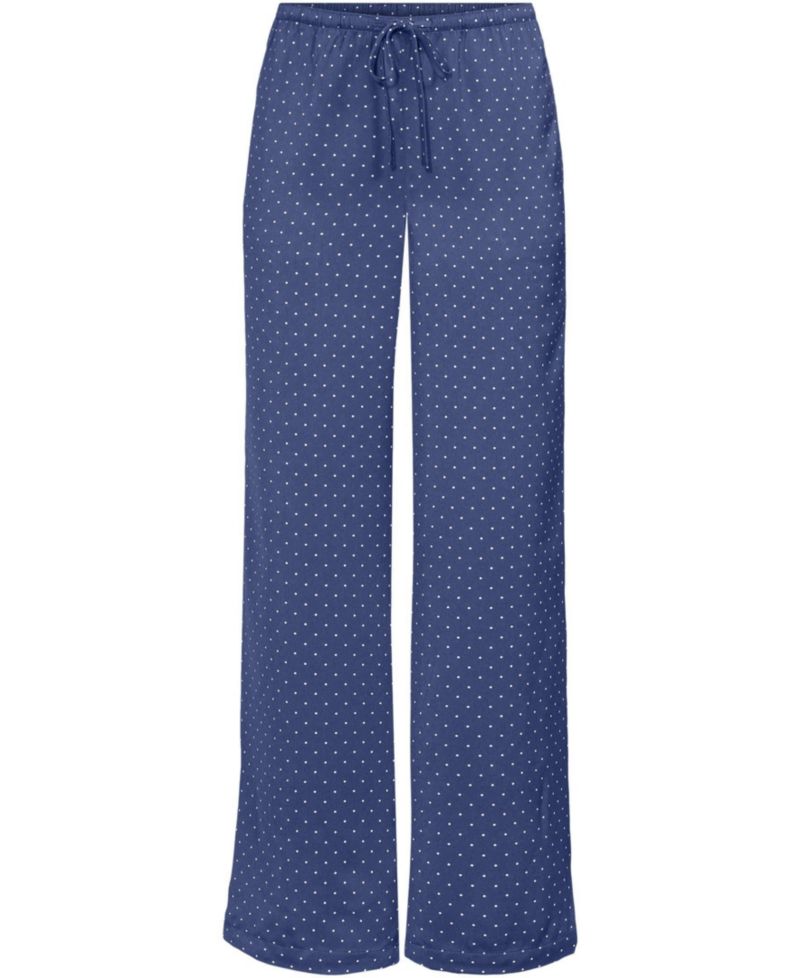 Women's Creaseless Silky High Rise Wide Leg Drawstring Pants