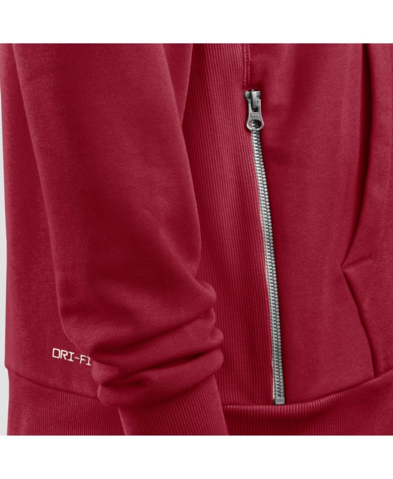 Men's Crimson Alabama Crimson Tide 2026 Sideline Standard Issue Dri-FIT Full-Zip Hoodie