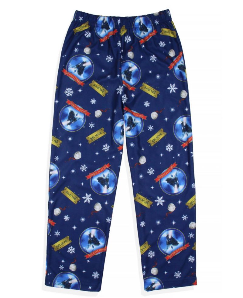 Boys' Christmas Movie Believe Train Pajama Holiday Sleep Pants Kids