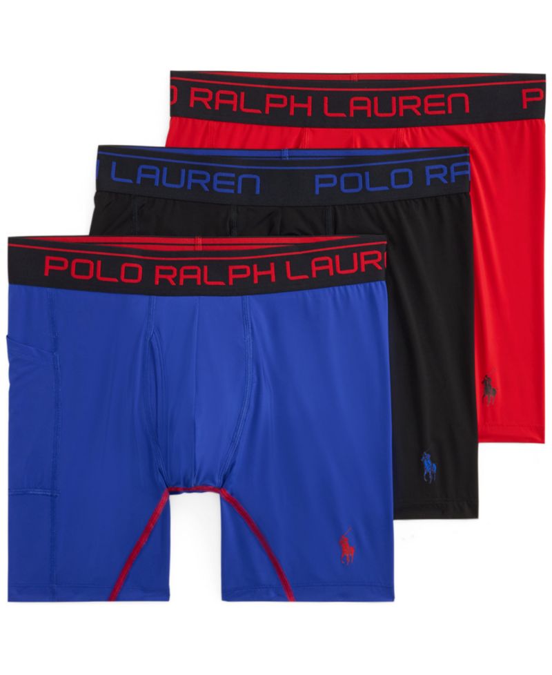 Men's Performance Sport Side Pocket With Boxer Brief, 3-Pack