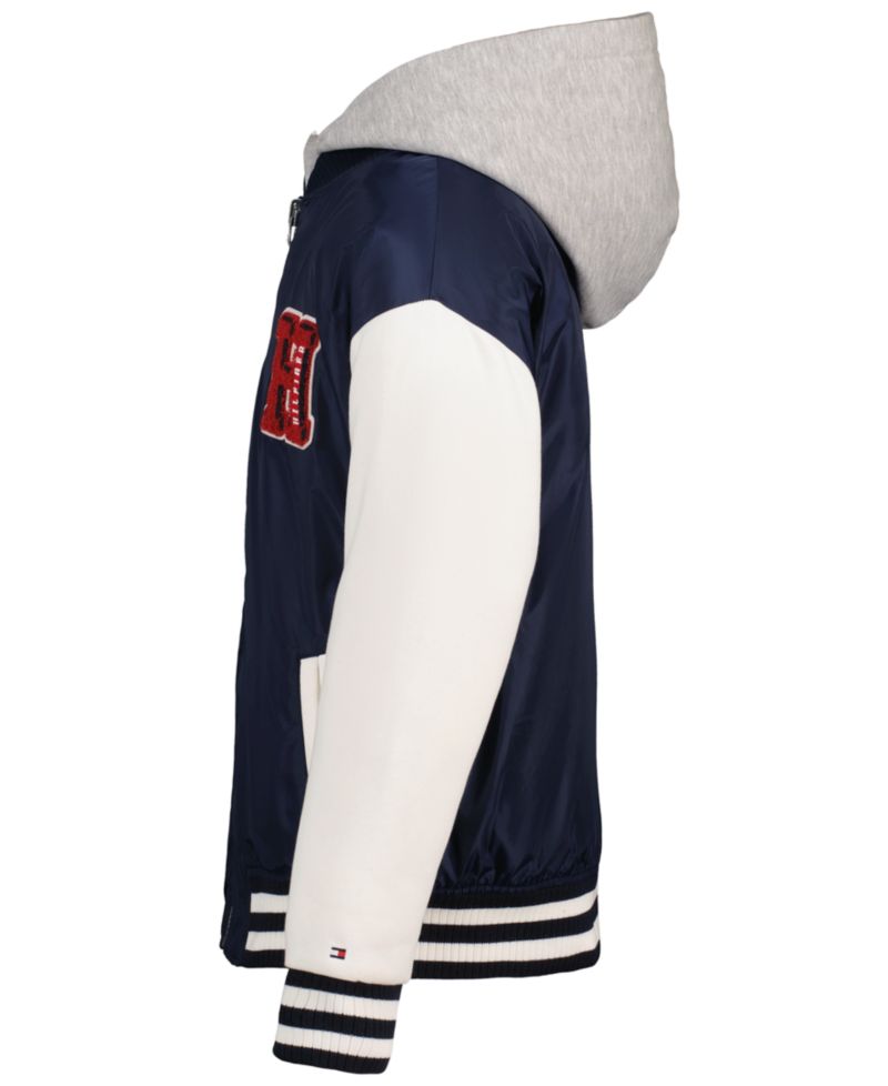 Boys' 2-7 Hooded Fleece-Lined Bomber Jacket