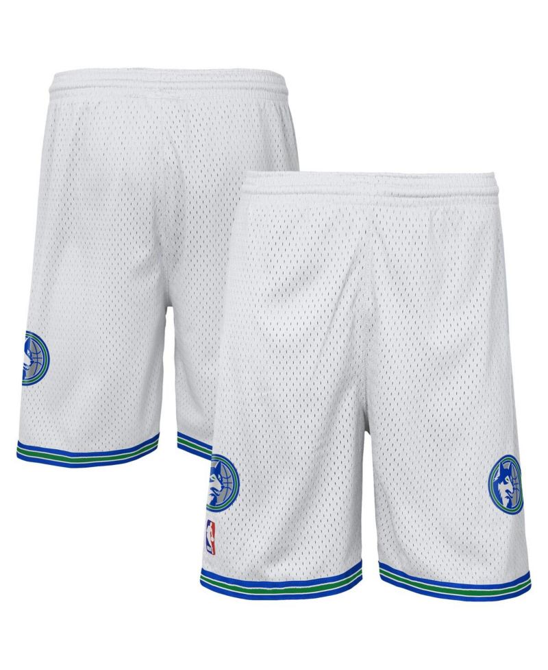 Big Boys and Girls White Minnesota Timberwolves Swingman Shorts