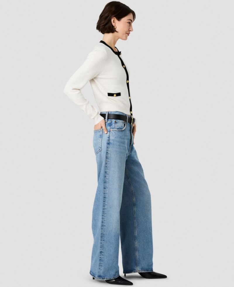 Women's Button-Front Fitted Cardigan