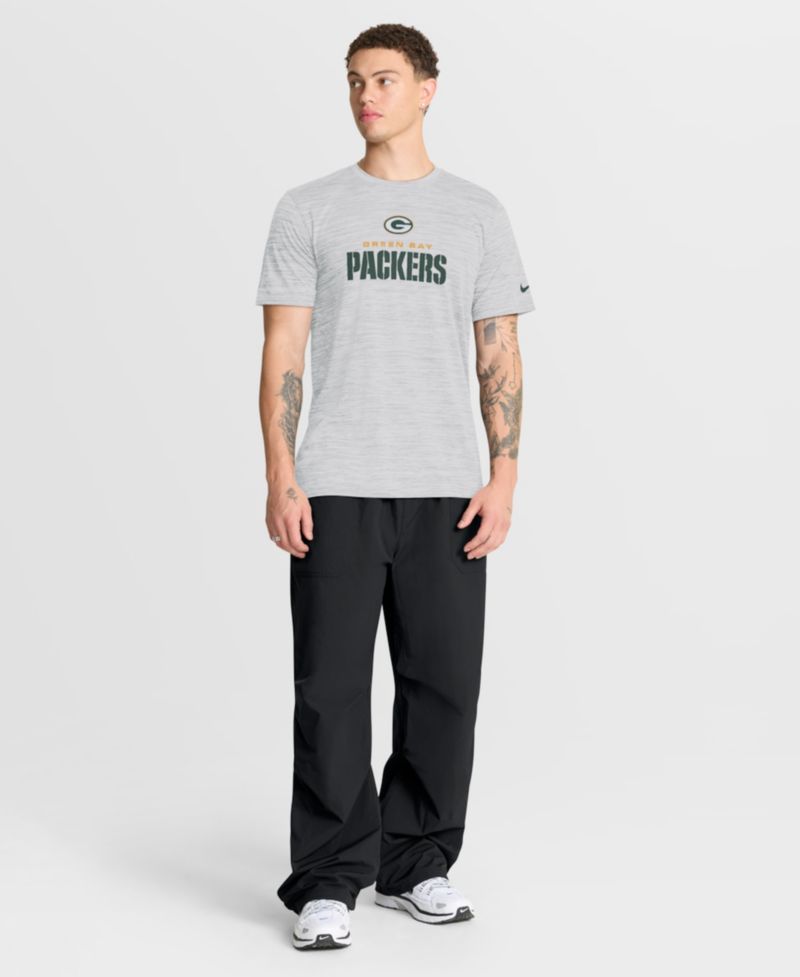 Men's Ash Green Bay Packers Velocity Endurance Run Dri-FIT T-Shirt