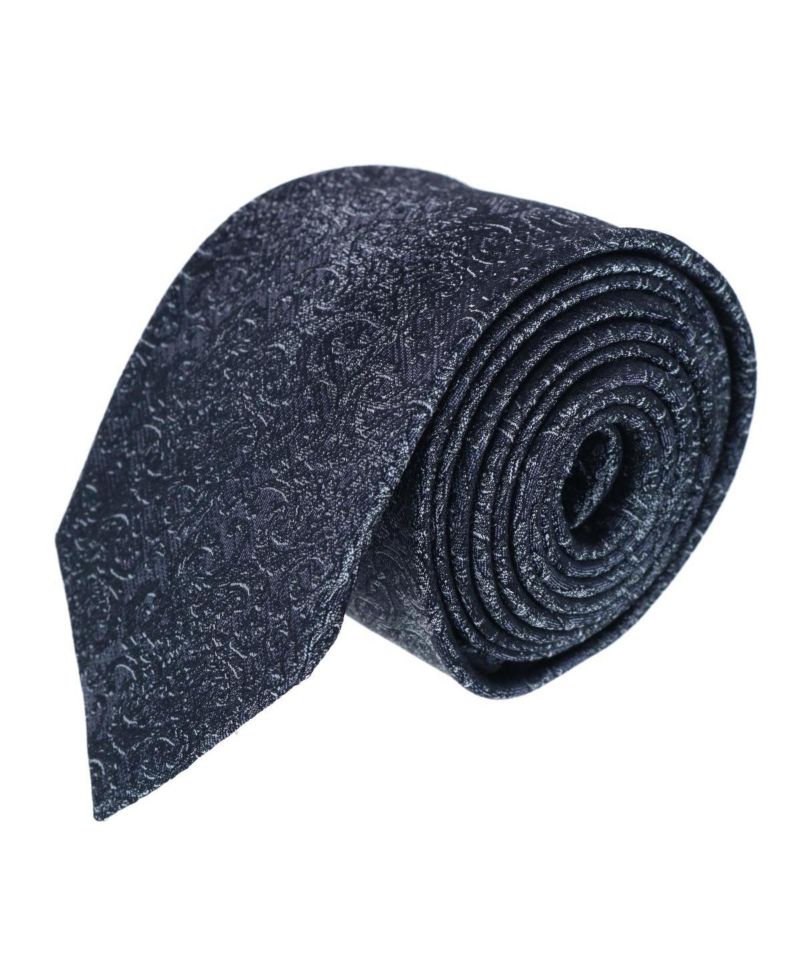 Men's Esteban Scrolling Vines Tone on Tone Patterned Silk Necktie