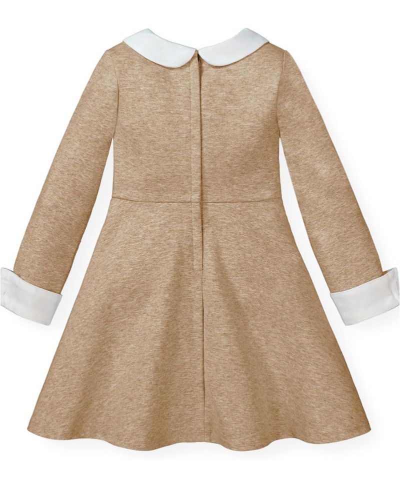 Little Girls (6 - 12) French Look Ponte Dress with Bow