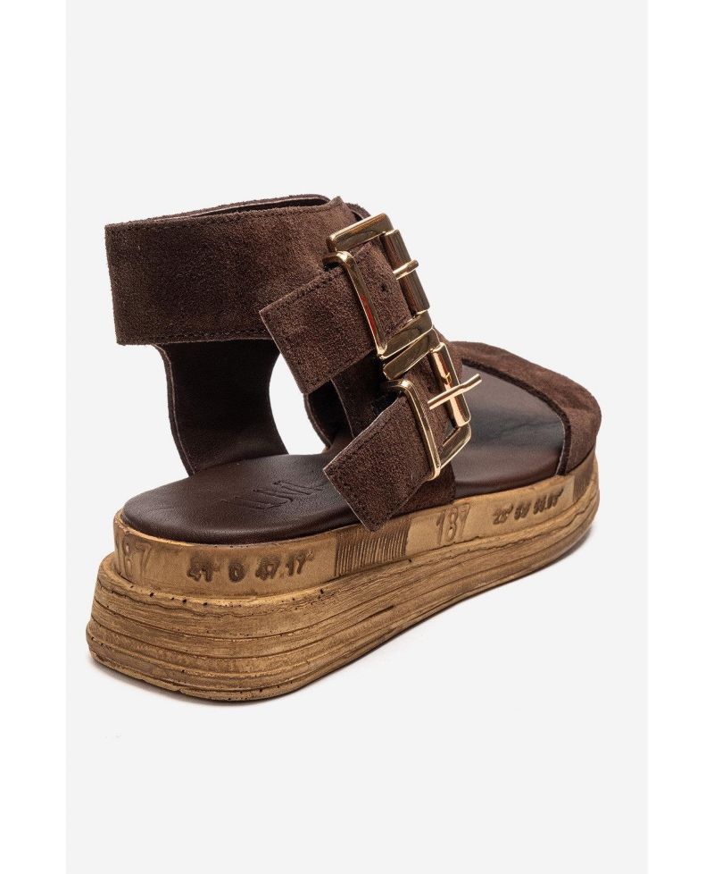 Women's Lorentis Leather Double Buckle Sandal