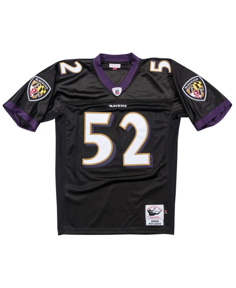 Men's Ray Lewis Baltimore Ravens Replica Throwback Jersey