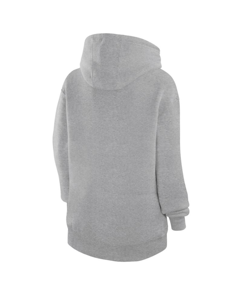 Women's Heather Gray Chicago Blackhawks City Graphic Fleece Pullover Hoodie