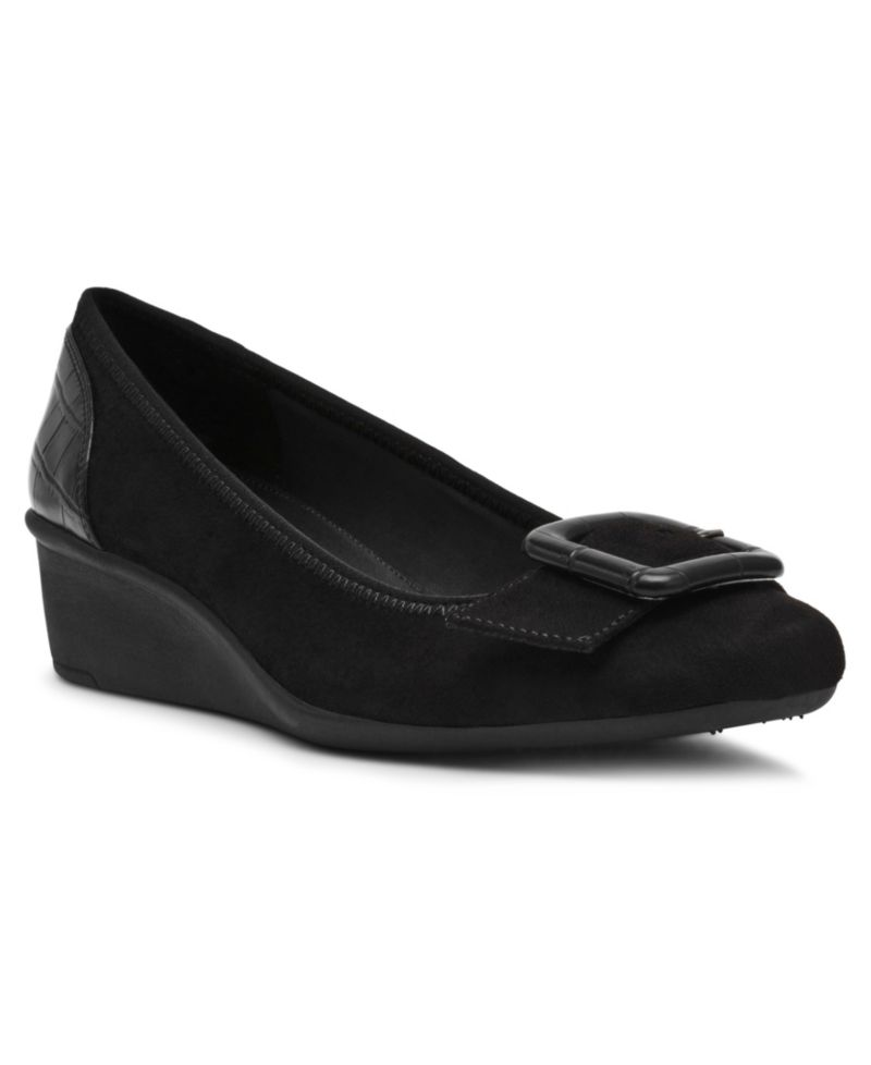 Women's Wyatt Buckle Wedge Pumps
