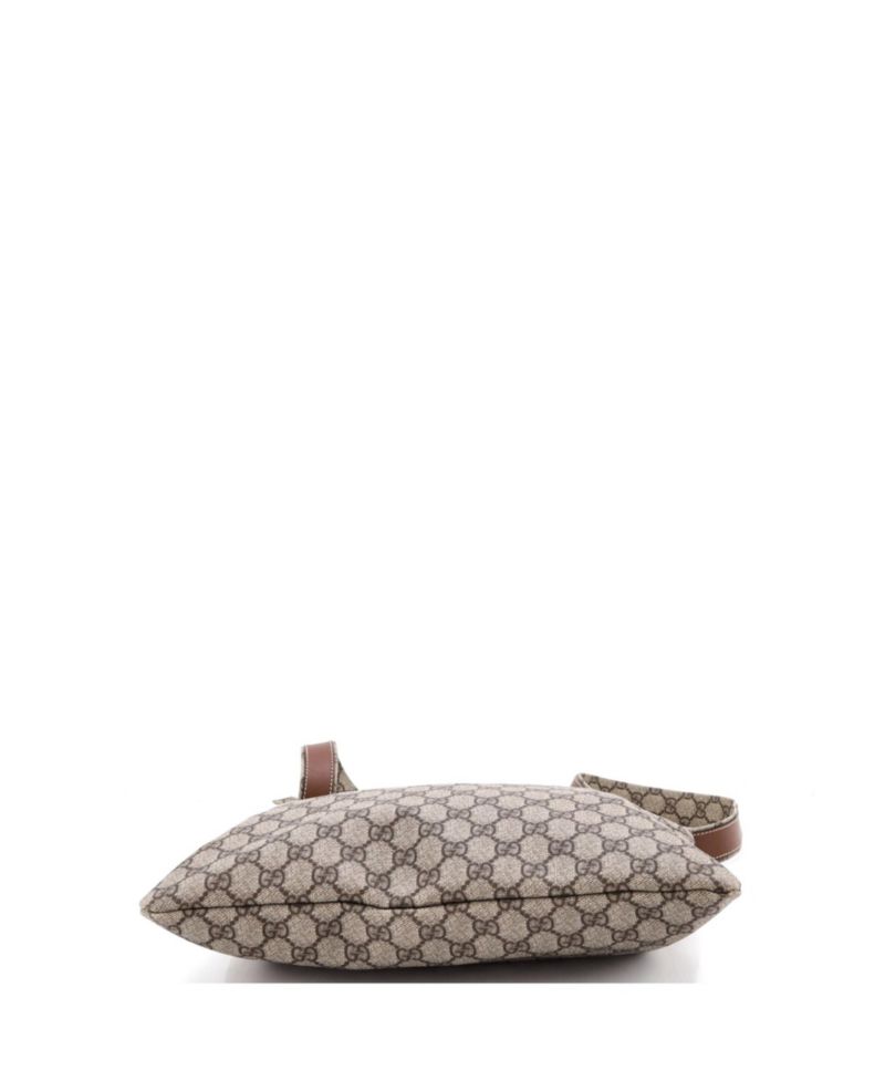 Large Web Loop Flat Messenger GG Coated Canvas