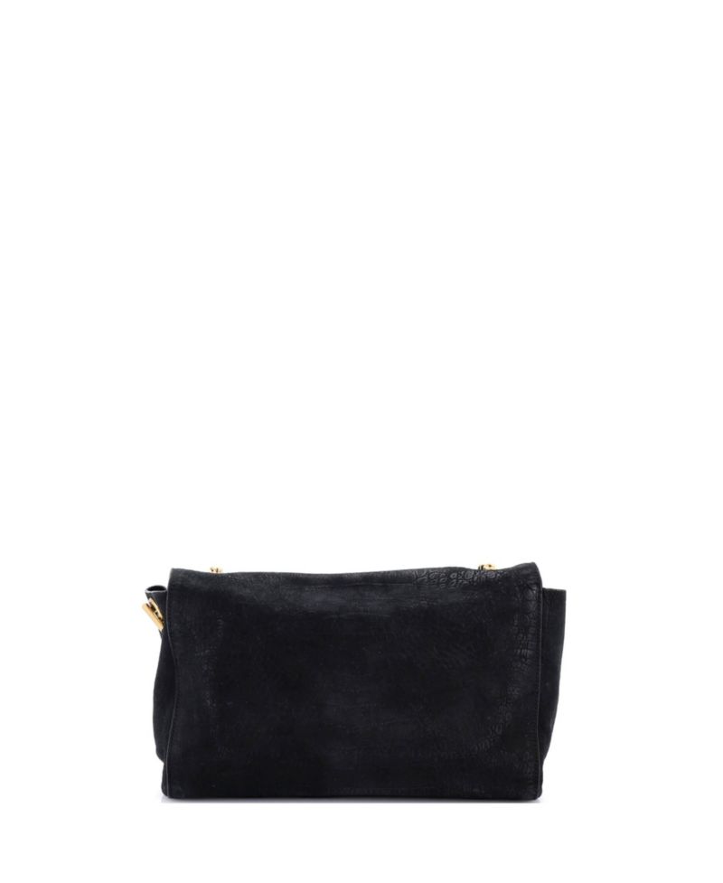 Medium Classic Monogram Reversible Shoulder Bag Embossed Nubuck and Suede