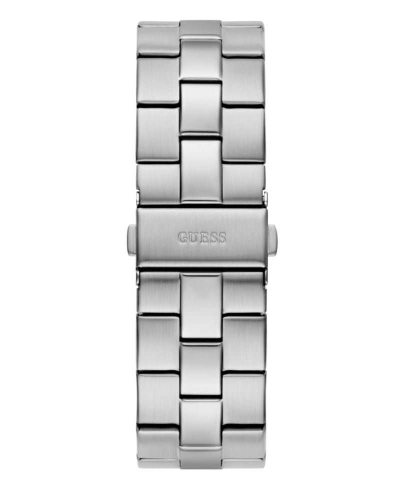 Men's Quartz Silver-Tone Stainless Steel Watch 42mm