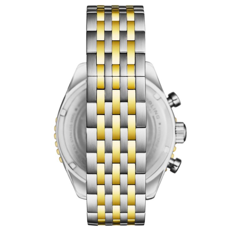 Men s 1010B Quartz Chronograph Watch, 42mm Stainless Steel Case, Steel Bracelet