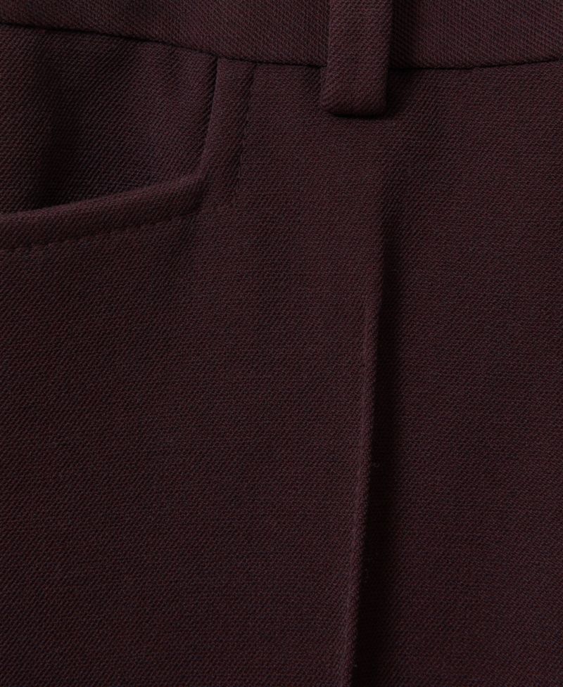 Petite Gabi Flared Mid-Rise Trousers