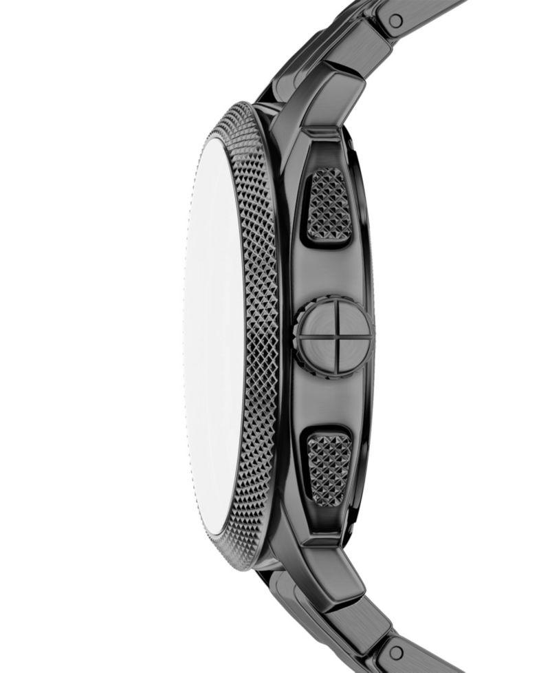 Men's Machine Chronograph Smoke Stainless Steel Watch, 44mm
