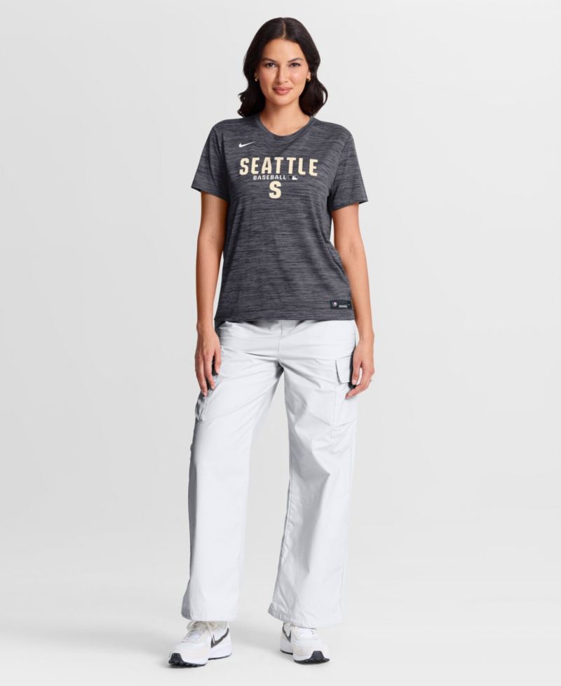 Women's Black Seattle Mariners Authentic Collection Alternate Logo Velocity Dri-FIT T-Shirt