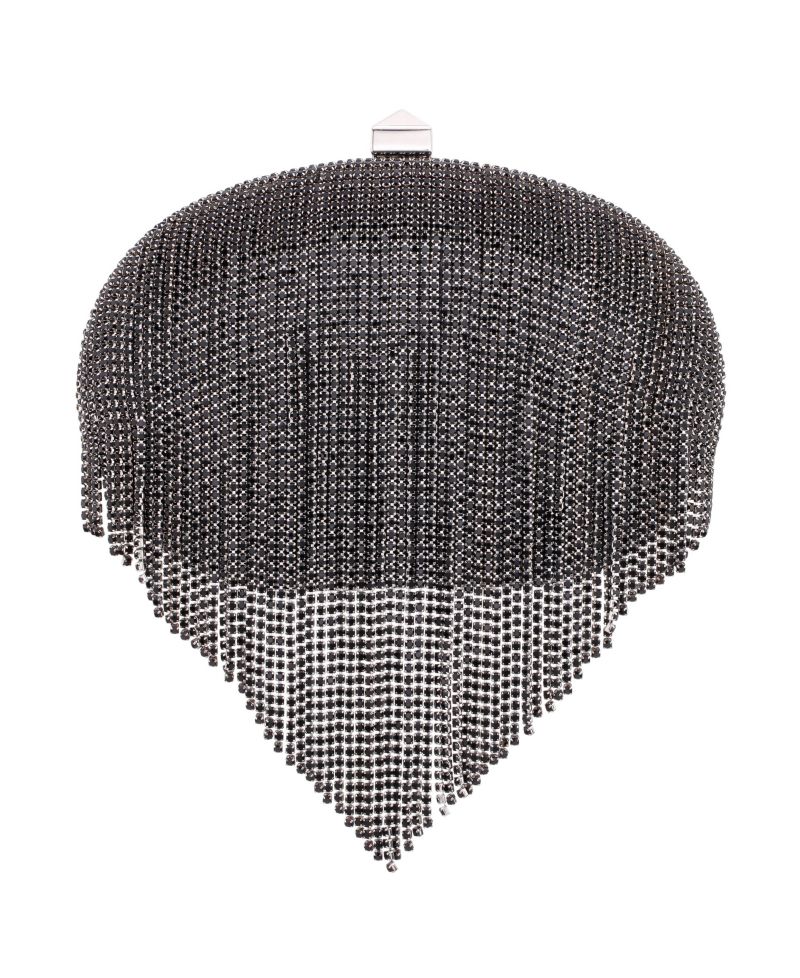 Crystal Chain Draped Minaudiere