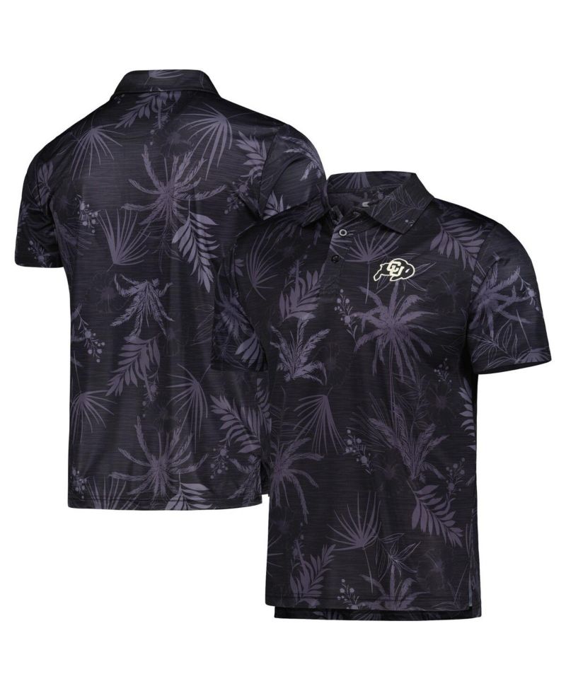 Men's Black Colorado Buffaloes Palms Team Polo Shirt