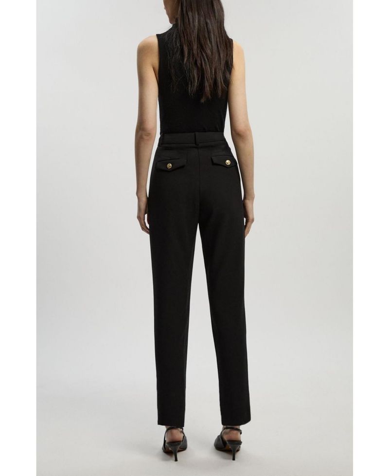 Women's Military Straight Leg Trousers