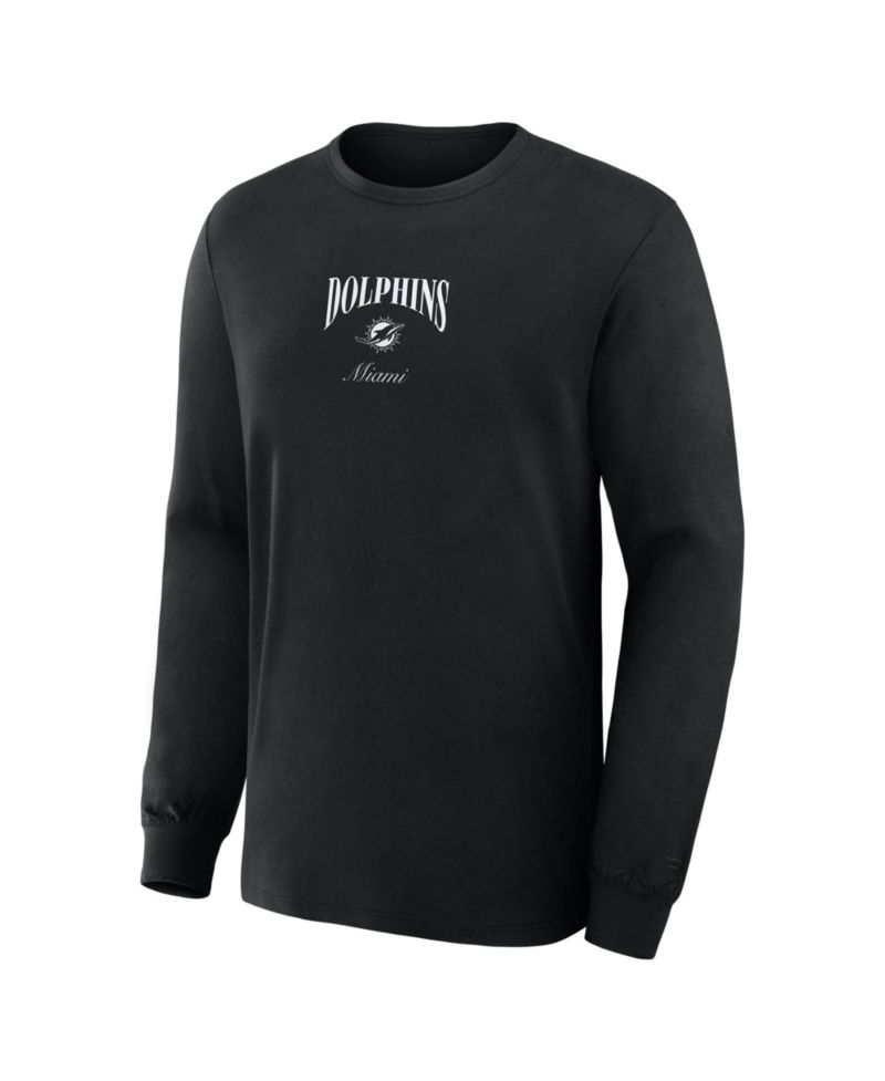 Men's Miami Dolphins Midnight Falls Long-Sleeve T-Shirt
