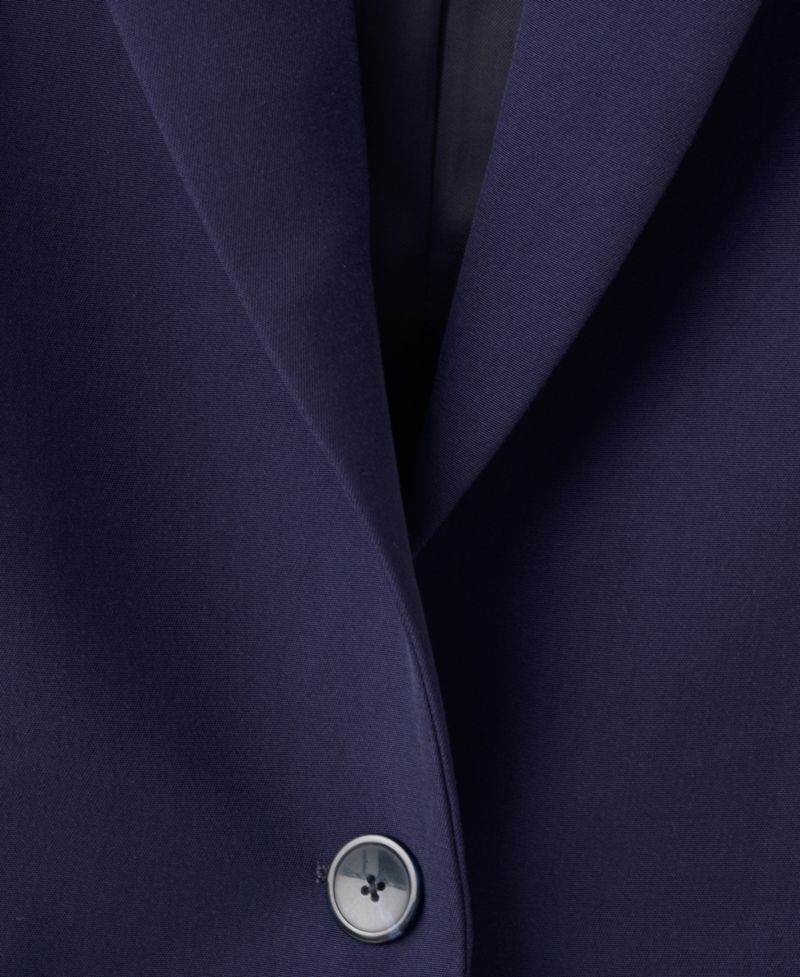Women's Straight Work Blazer With Flap Pockets