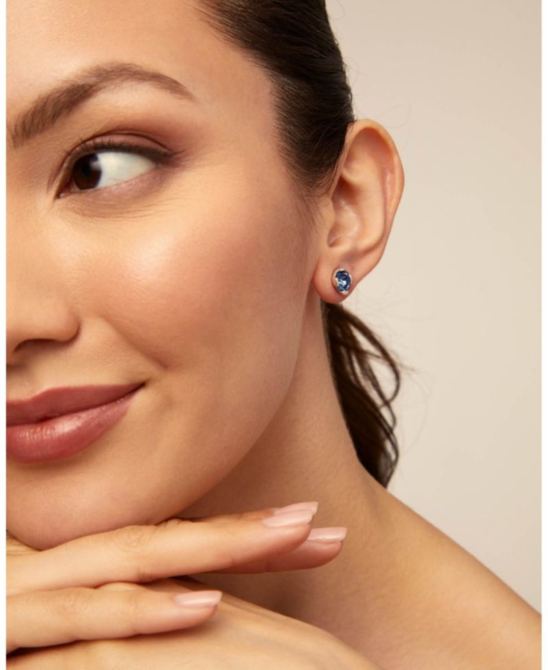 Metal Alloy and Faceted Crystal Earrings