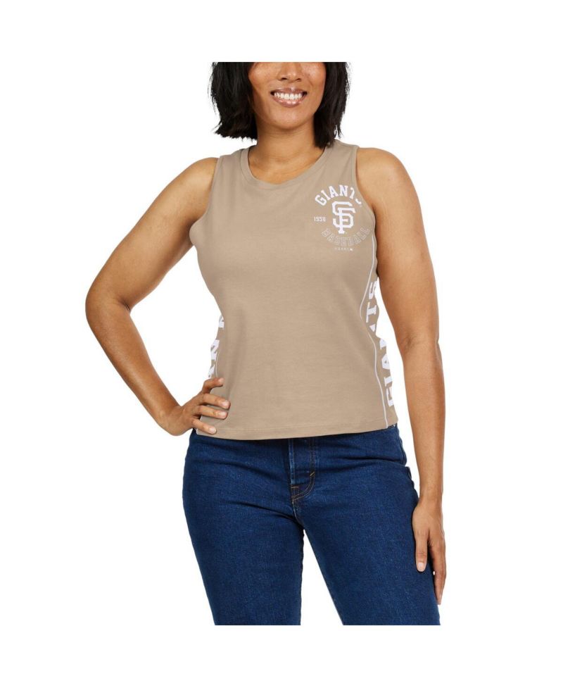 Women's Tan San Francisco Giants Tonal Tank Top