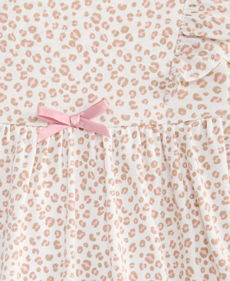 Baby Girls' 0M-24M Leopard-Print Skirted Sunsuit