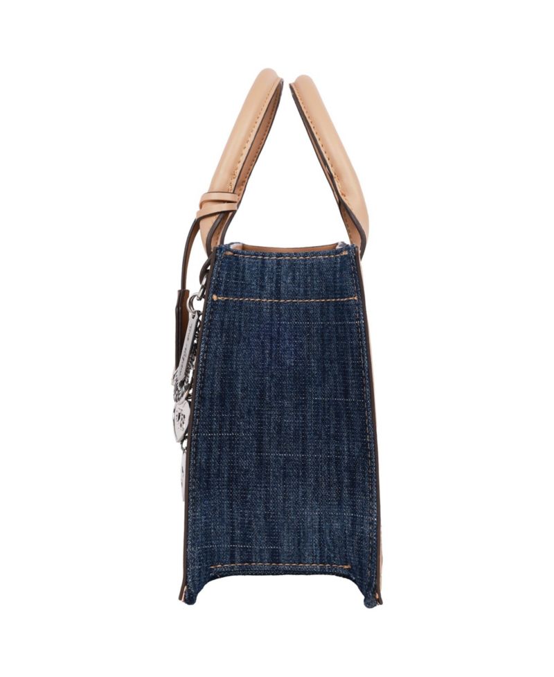 Bombe Logo Denim Tote