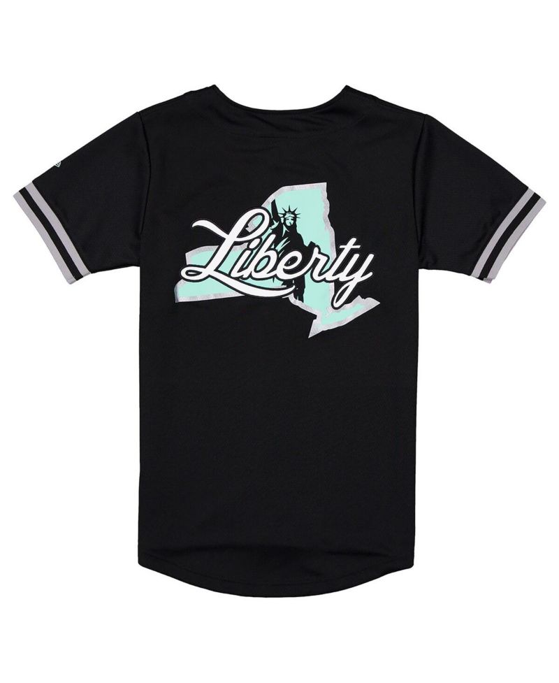Men's Black New York Liberty 2026 WNBA Draft Hometown Baseball Jersey