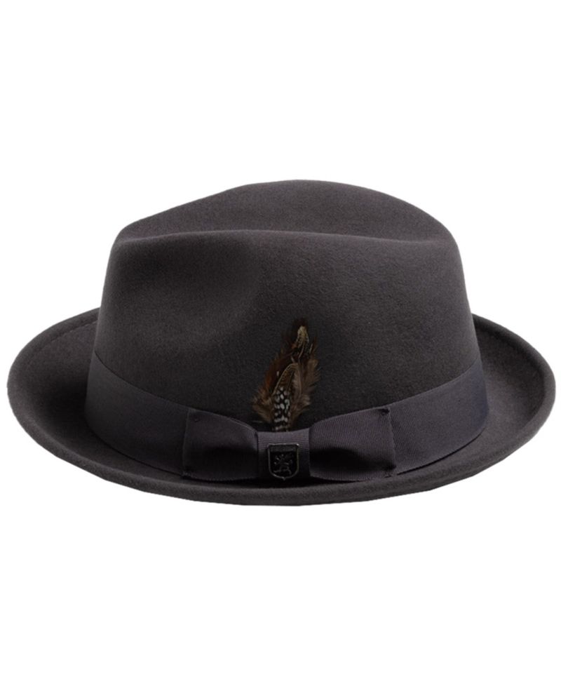 Men's Wool Pinch Front Fedora Hat