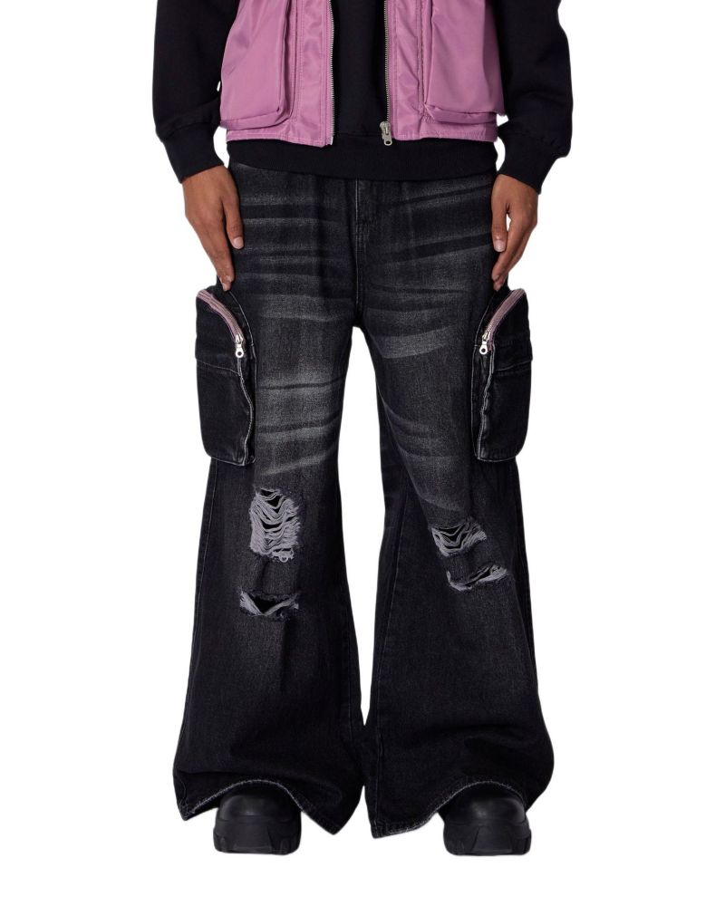 Men's C23 Rave Double Cargo Denim Jeans