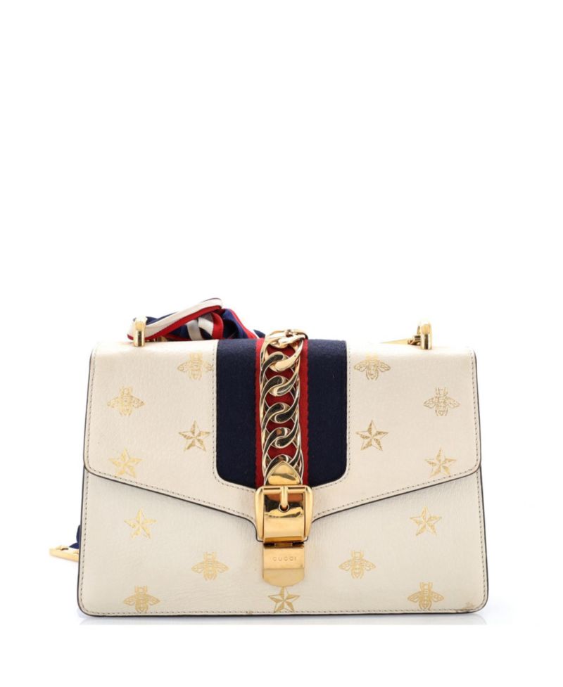 Small Sylvie Shoulder Bag Printed Leather