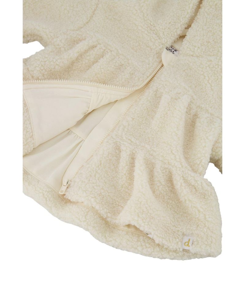 Baby Girls (3M-24M) Hooded Zip Sherpa Jacket