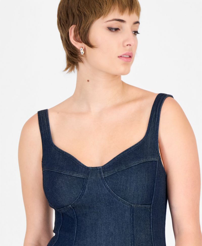 Women's Alora Body-Con Sweetheart Denim Mini Dress