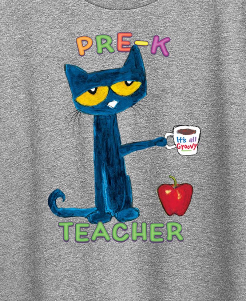 Plus Size Pete the Cat Pre-K Teacher Graphic T-Shirt