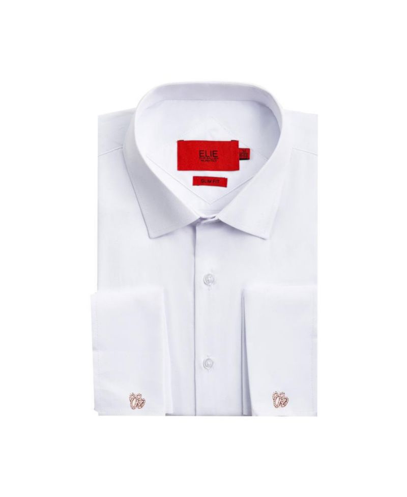Men's Slim Fit French Cuff Button-Down Shirt