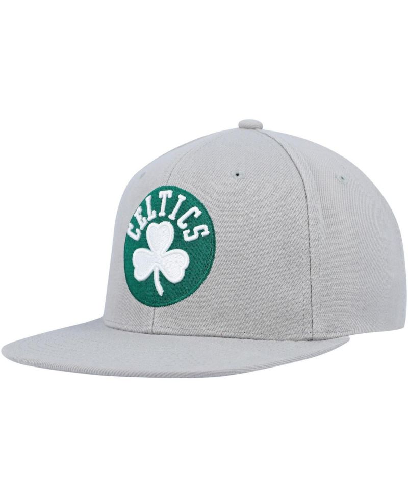 Men's Gray Boston Celtics Side Core 2.0 Snapback Hat