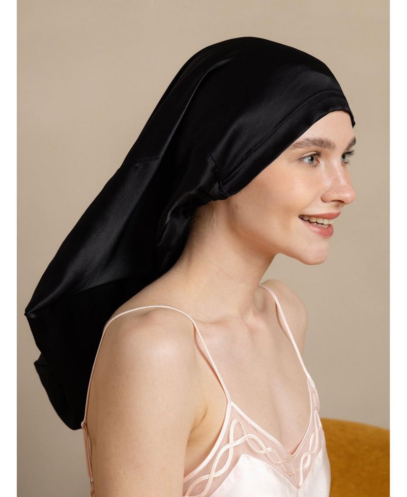 Pure Silk Elegant Long Bonnet