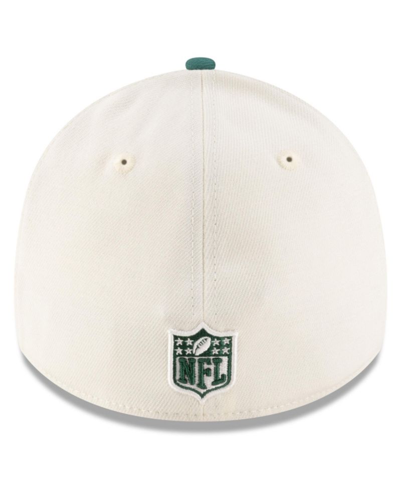 Men's Cream/Green New York Jets 2025 NFL Draft 39THIRTY Flex Hat