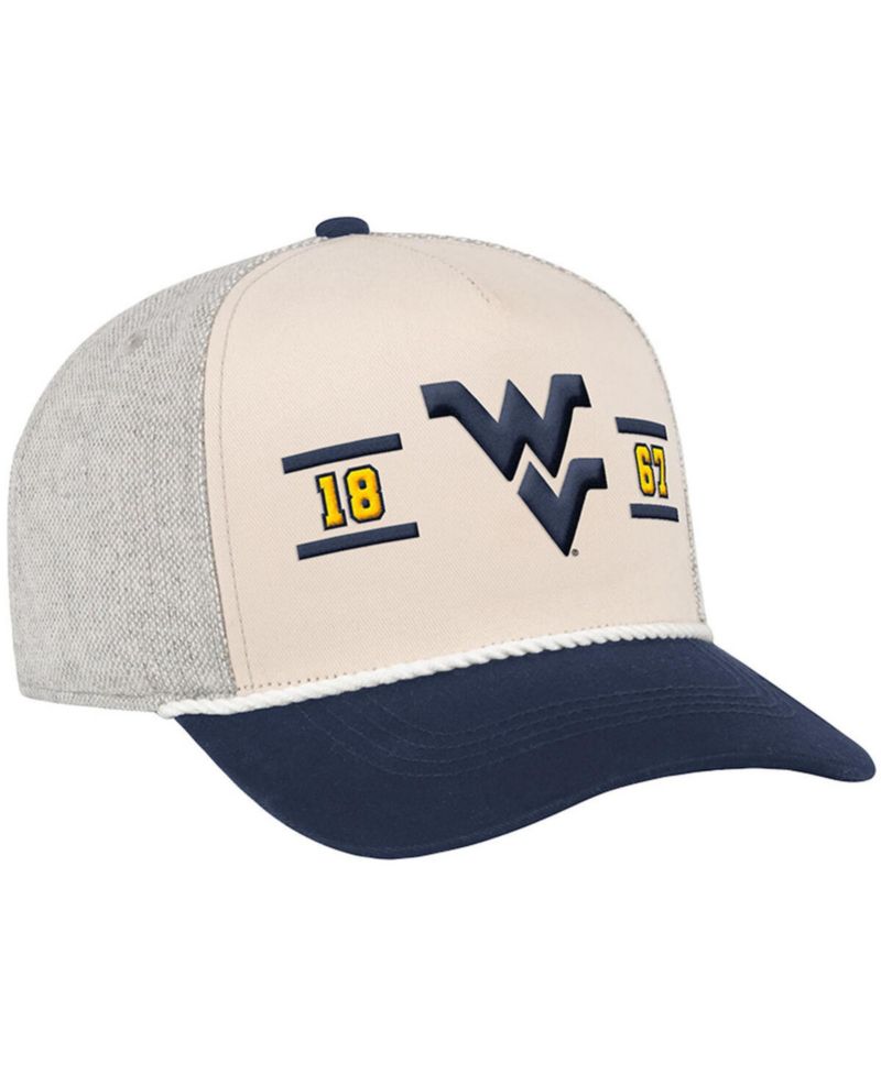 Men's Natural West Virginia Mountaineers Frank Podium Adjustable Hat