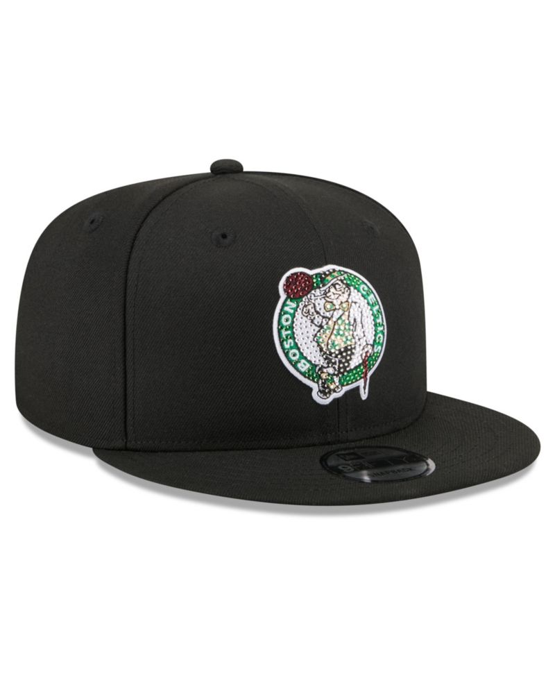 Men's Black Boston Celtics 2026 NBA Draft Crystal 9FIFTY Snapback Hat