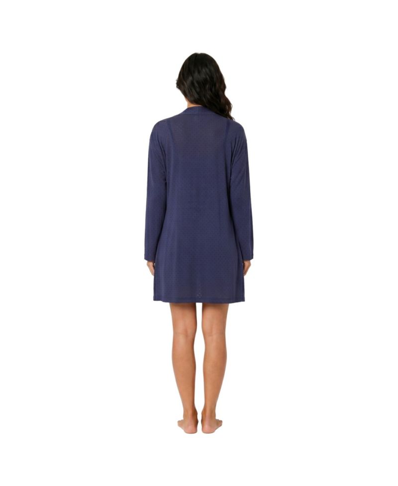 Women's Long-Sleeve Polka Dot Cami, Cardigan and Shorts Set
