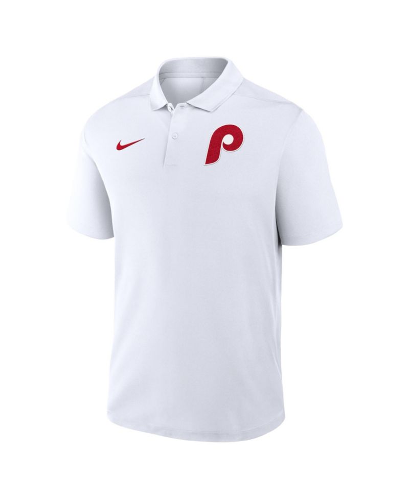 Men's White Philadelphia Phillies Alternate Victory Dri-FIT Polo Shirt