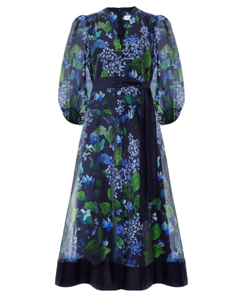 Women's Nixie Printed Midi Wrap Dress