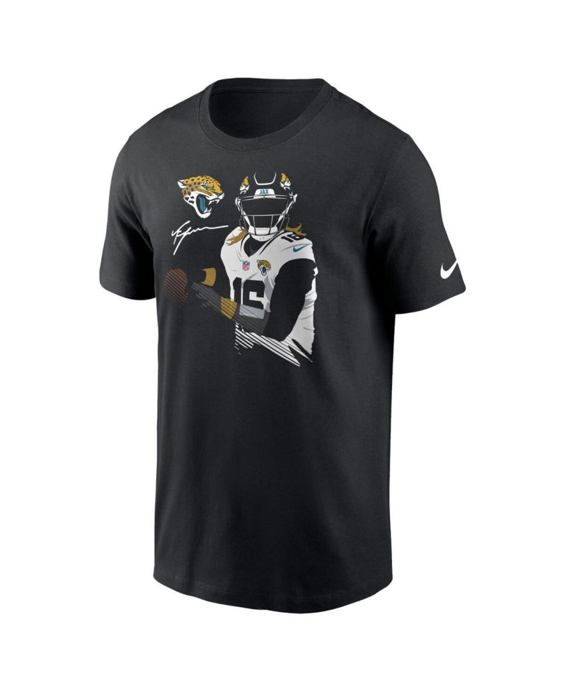 Men's Trevor Lawrence Black Jacksonville Jaguars Player Graphic T-shirt