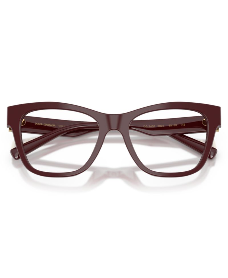 Woman Square Plastic DG3430 Eyeglasses