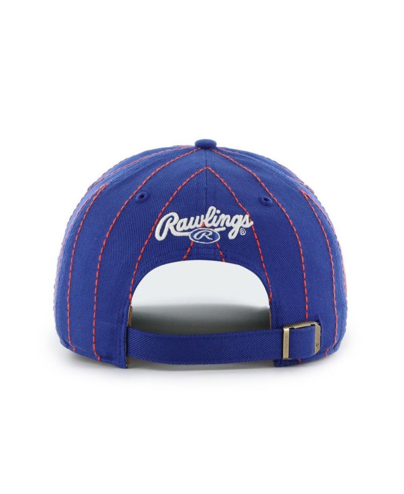 x Rawlings Men's Royal New York Mets Pinstripe Hitch Adjustable Hat